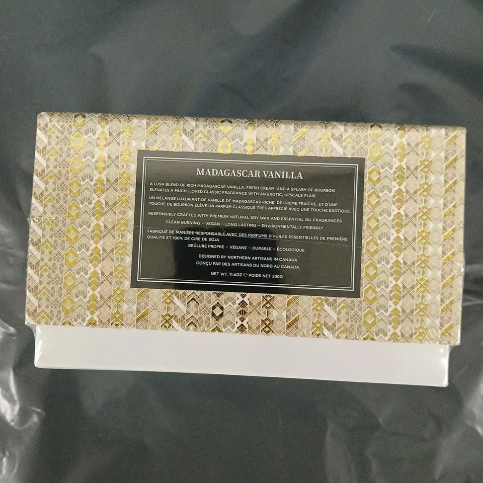 3x 96North Madagascar Vanilla Soy Wax Candle – 11.6 oz / 330 g – Boxed