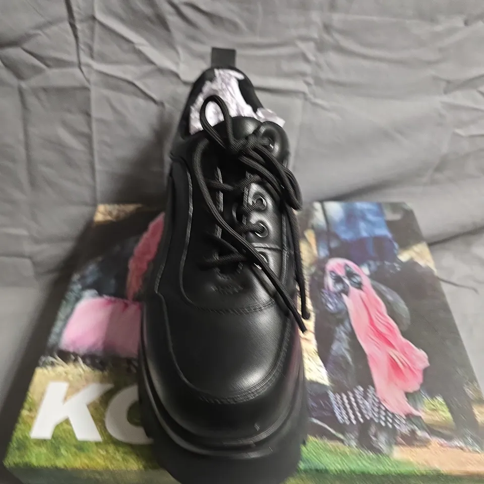 BOXED PAIR OF KOI FOOTWEAR CHRONICLES MONSTER PLATFORM TRAINERS - UK SIZE 6