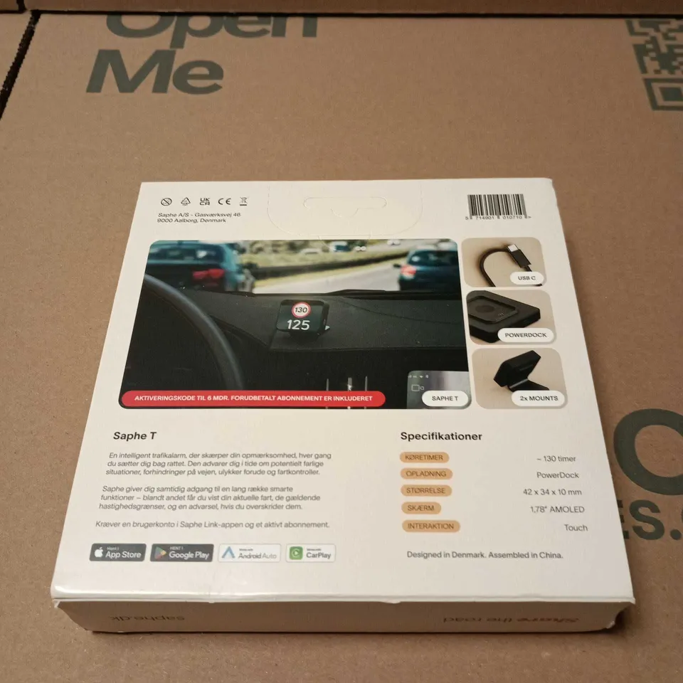 SEALED SAPHE T CAR SAFETY TRAFFIC ALERT DEVICE 