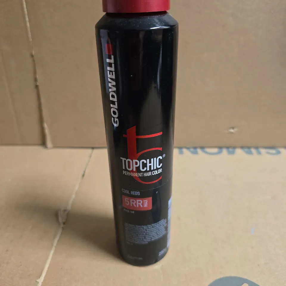 GOLDWELL TOPCHIC PERMANENT HAIR COLOUR – COOL REDS 5RR MAX (DEEP RED) 250ML