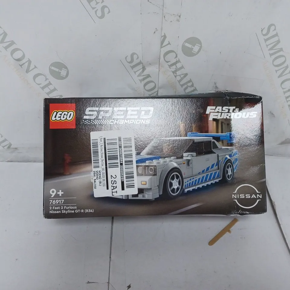 BOXED LEGO SPEED CHAMPIONS 2 FAST 2 FURIOUS NISSAN SKYLINE 76917 RRP £20.5