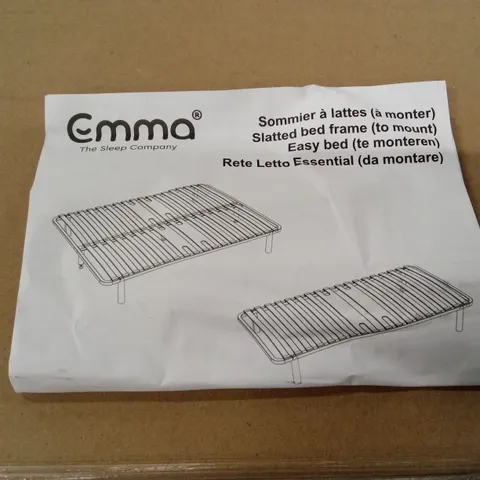 BOXED EMMA SLATTED FRAME BED - 120 x 190cm SMALL DOUBLE