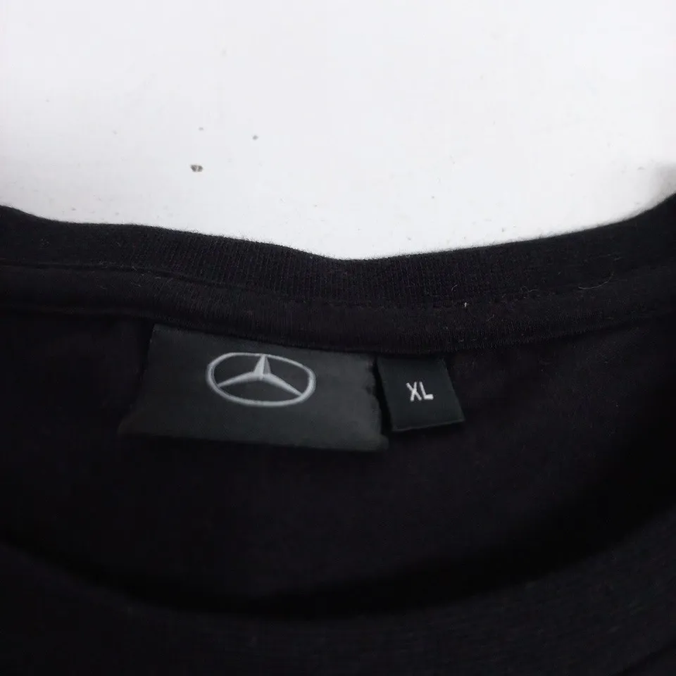 MERCEDES-BENZ BLACK T-SHIRT WITH CHEST LOGO – XL