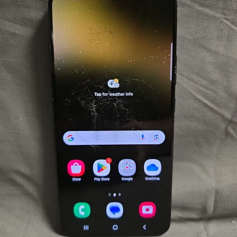 SAMSUNG GALAXY S22+ SMARTPHONE – BLACK – CRACKED SCREEN