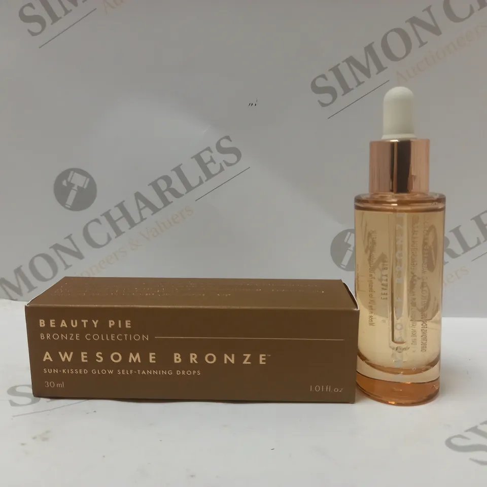 BOXED BEAUTY PIE BRONZE COLLECTION ONLY AWESOME BRONZE SELF TANNING DROPS (30ml)