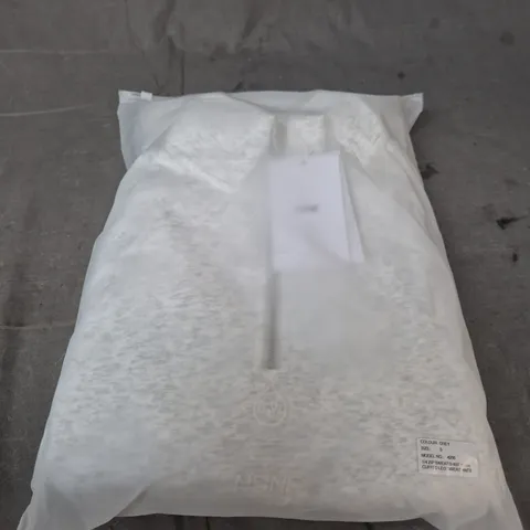 GREY 1/4 ZIP SWEATSHIRT WITH CUFFED LEG SWEATPANTS SET – SIZE S (MODEL 4256)