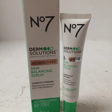 BOXED NO7 DERM SOLUTIONS SKIN BALANCING SERUM ALL SKIN TYPES 30ML