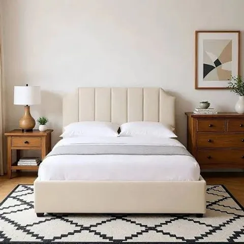BOXED CONWAY AUDREI UPHOLSTERED DOUBLE BED 