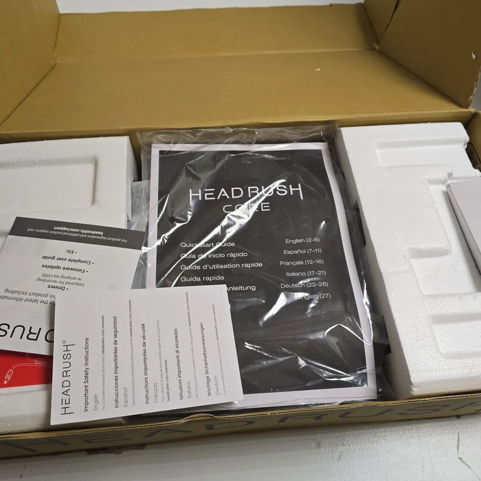 HEADRUSH CORE GUITAR FX PROCESSOR – BOXED WITH MANUALS