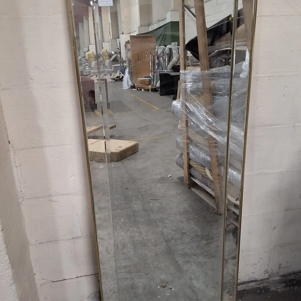 PETRUTH LEANER MIRROR GOLD FRAME 65×153×3CM