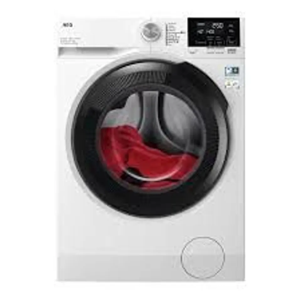 AEG 6000 SERIES FREESTANDING WASHING MACHINE LFR61144B, 10KG, 1400RPM, PROSENSE TECHNOLOGY, REDUCES ENERGY & WATER, TIMESAVE TO ADJUST LAUNDRY CYCLES, HYGIENE PROGRAMME, 847X597X660MM, CLASS A, WHITE