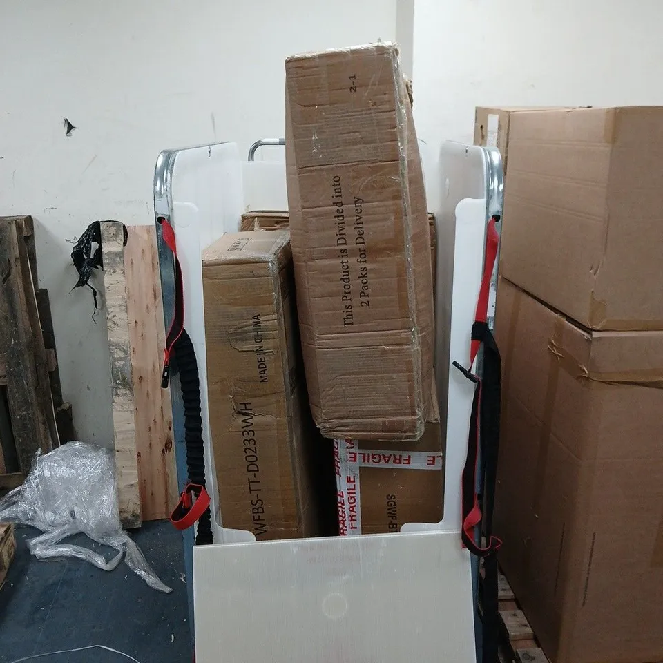 CAGE OF 4 ASSORTED FURNITURE FLAT PACK ITEMS