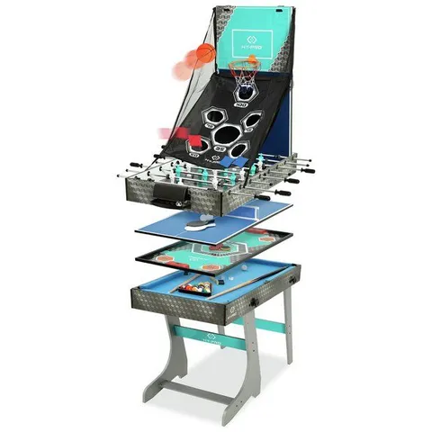 BOXED HY-PRO 8 IN 1 FOLDING MULTI GAMES TABLE