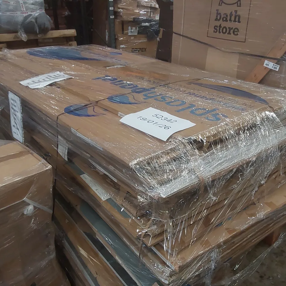 PALLET CONTAINING APPROXIMATELY 70x WETROOM 2400 X 1200MM SHOWER WALL PANELS