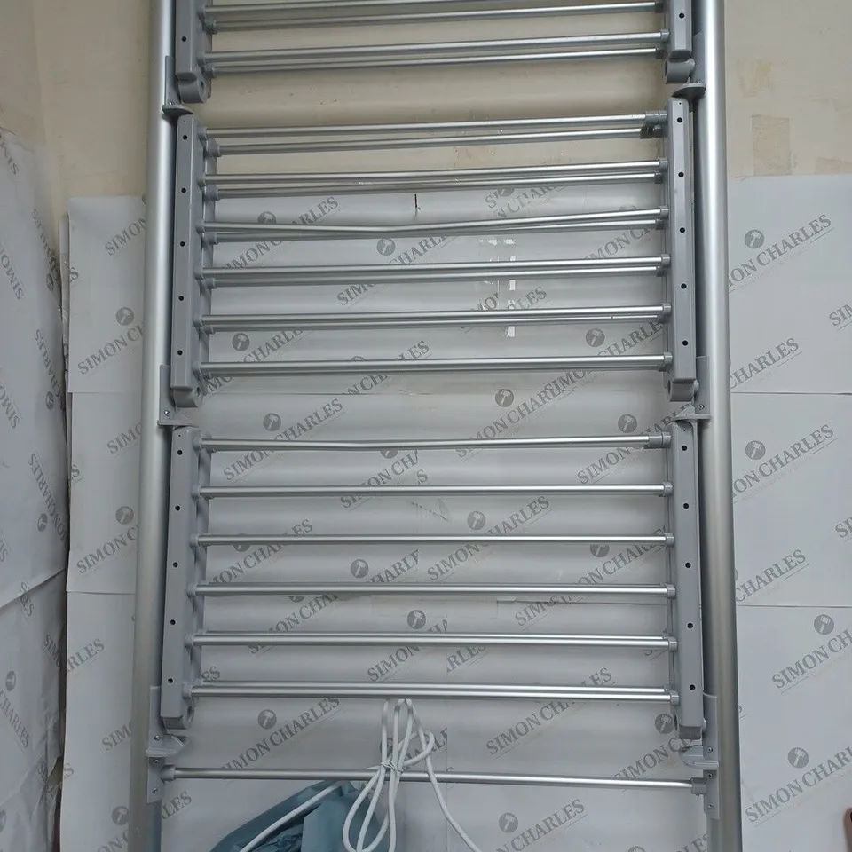 BOXED OUTLET ORGANISED OPTIONS 3 TIER HEATED AIRER WITH 21M DRYING SPACE - COLLECTION ONLY