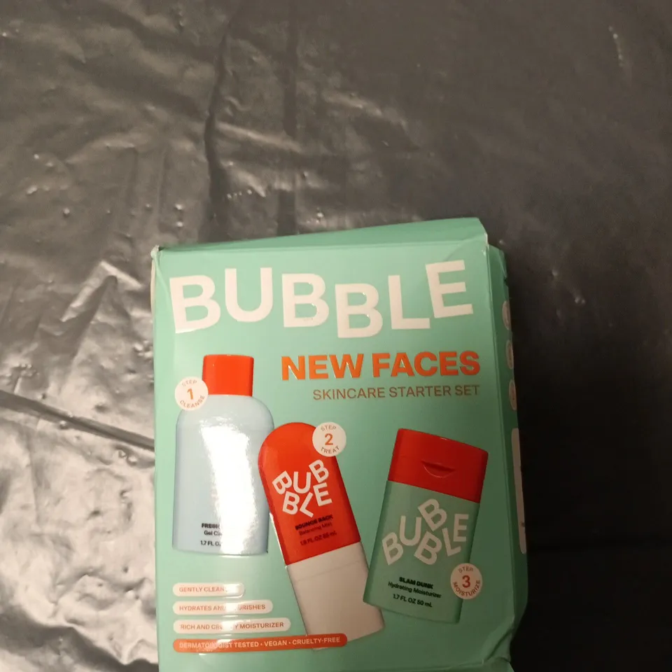 BUBBLE NEW FACES SKINCARE STARTER SET – BOXED