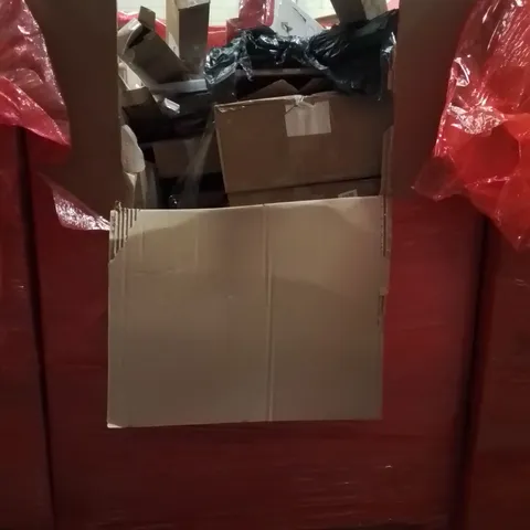 PALLET OF ASSORTED HOUSEHOLD GOODS AND PRODUCTS TO INCLUDE;RETRACTABLE SAFETY GATE, CAT LITTER BOX, AQUARIUM LED LIGHT, CUTLERY TRAY BLOCK,CARPET CLEANER AND OTHER ASSORTED ITEMS...