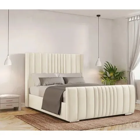 SCHWAMM UPHOLSTERED BED FRAME (SIZE UNSPECIFIED)(4 PARTS)