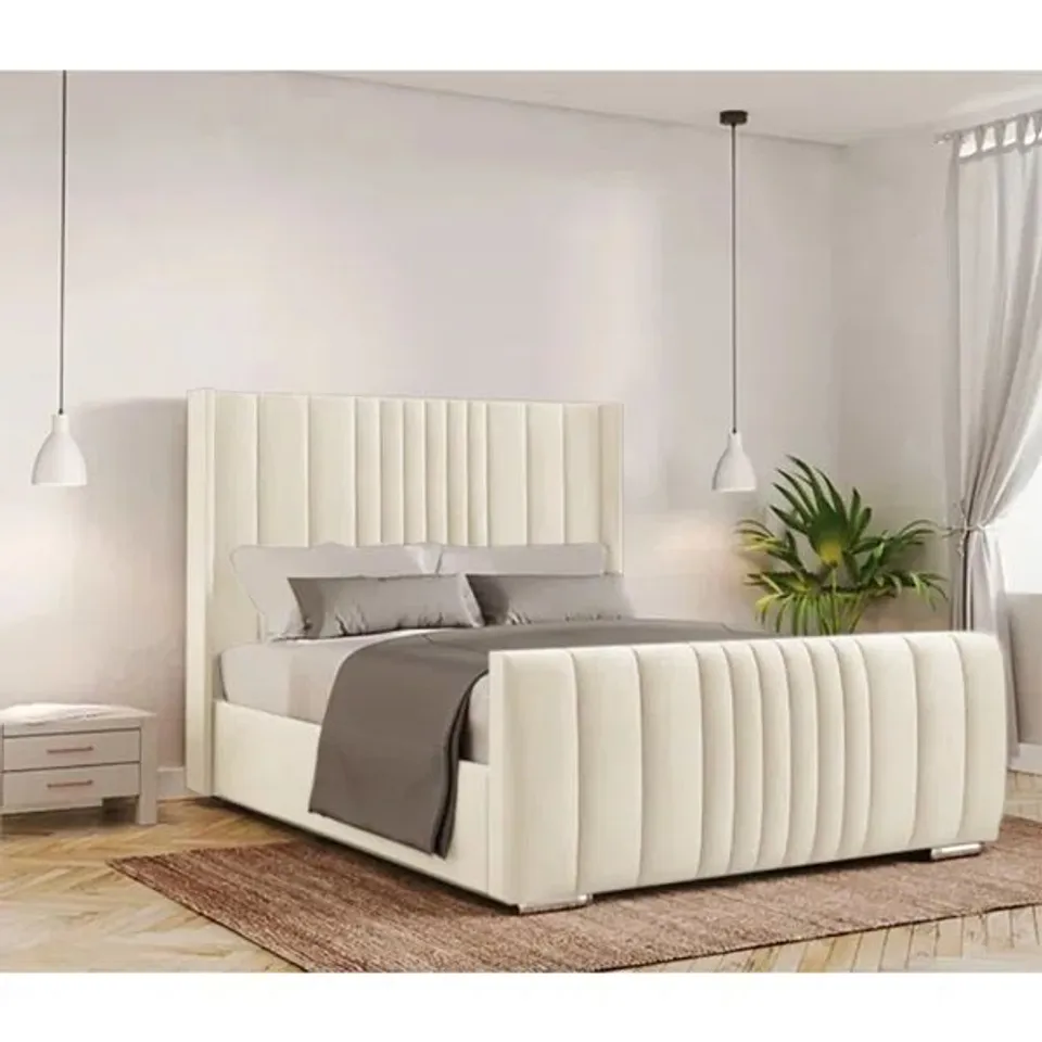 SCHWAMM UPHOLSTERED BED FRAME (SIZE UNSPECIFIED)(4 PARTS)