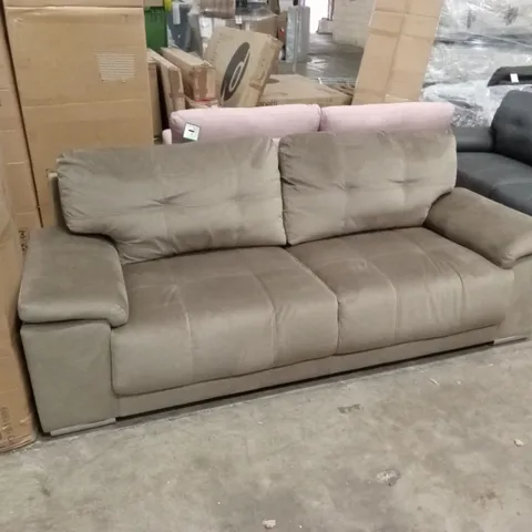 KANSAS 3 SEATER SOFA, BEIGE CLASSIC VELVET