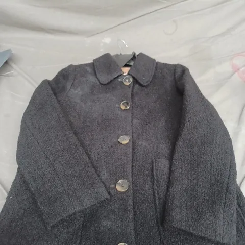 BODEN WOOL-BLEND COAT, DARK GREY, UK 14