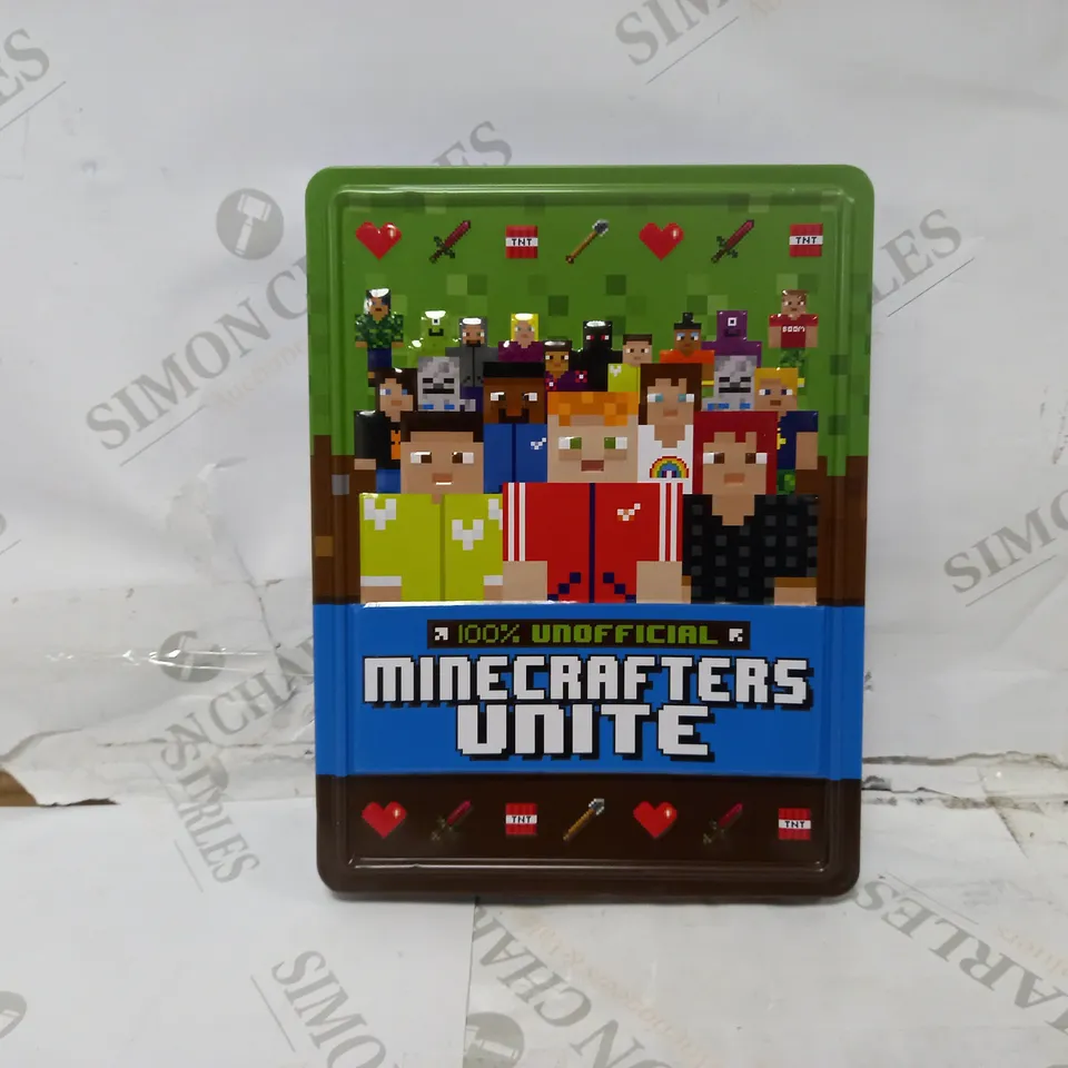 MINECRAFTERS UNITE TIN OF BOOKS RRP £12.99