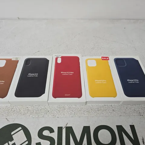 LARGE BOX OF APPROX 100 ASSORTED IPHONE CASES 
