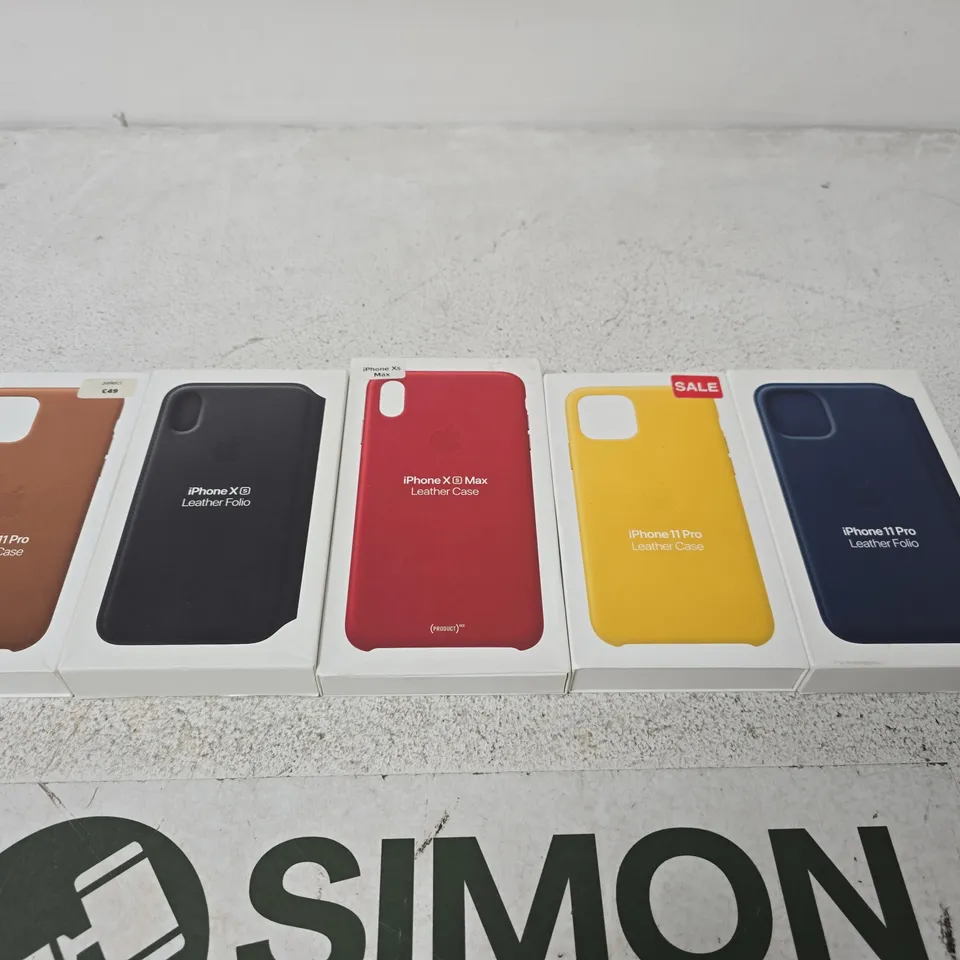 LARGE BOX OF APPROX 100 ASSORTED IPHONE CASES
