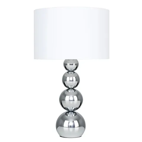 BOXED CHAGNON 43cm SILVER TABLE LAMP