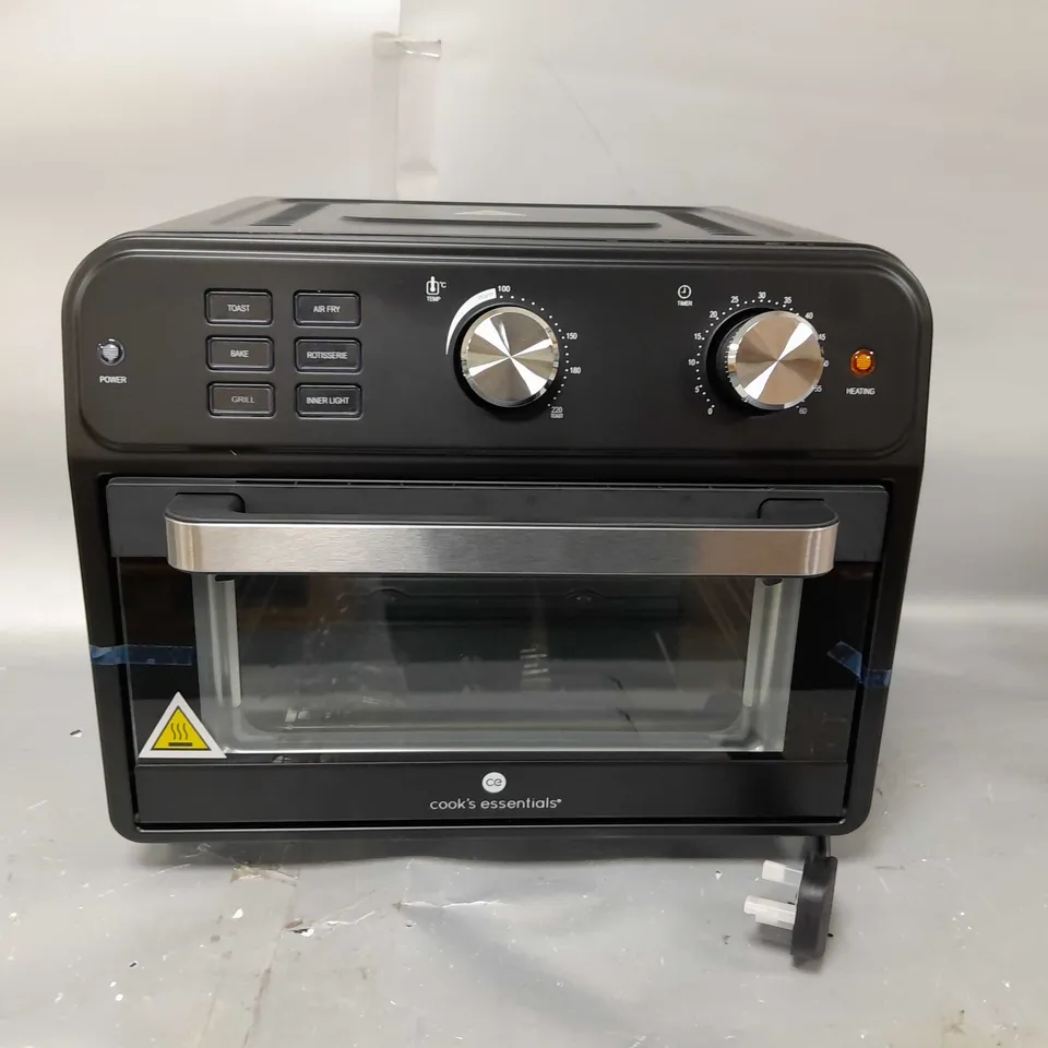 BOXED COOK'S ESSENTIAL 21-LITRE AIRFRYER OVEN IN BLACK