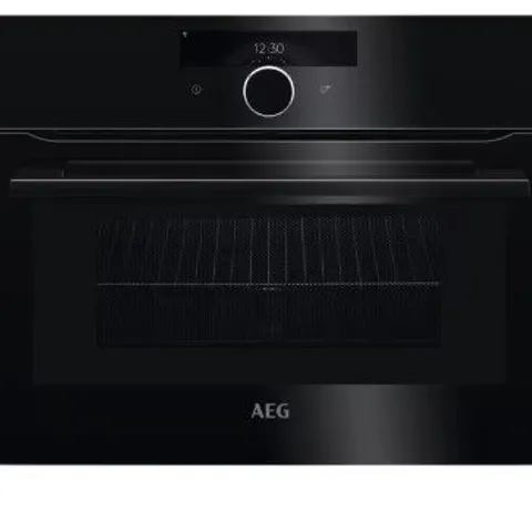 AEG BUILT-IN COMMAND WHEEL COMBINATION MICROWAVE OVEN KMK968000B BLACK