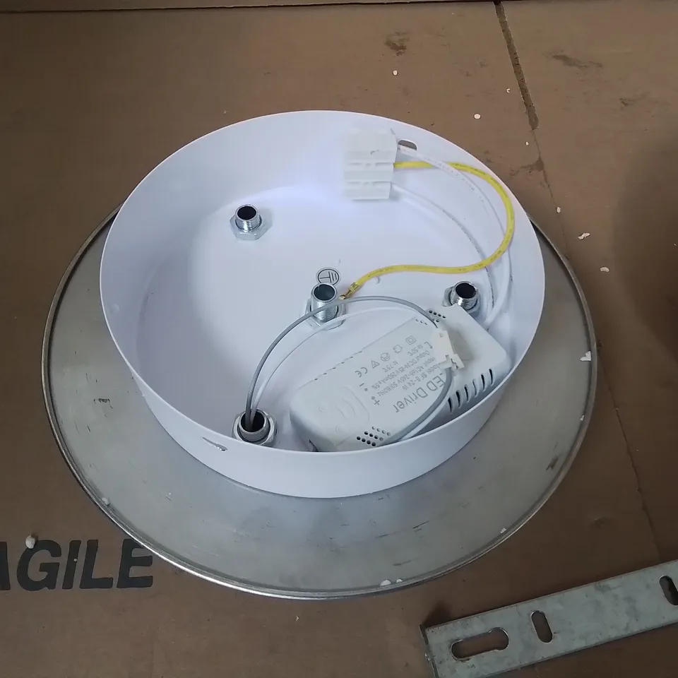 PAIR OF MIRRORED EFFECT CEILING LIGHTS