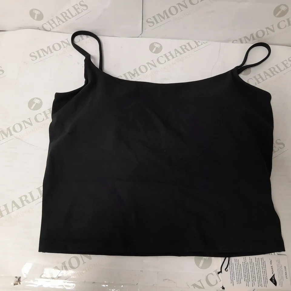 TALA DAYFLEX SPAGHETTI STRAP TOP IN BLACK - MEDIUM