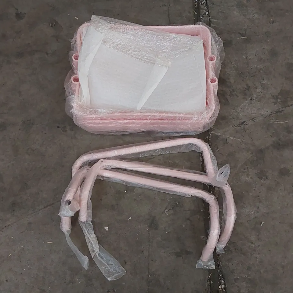 BOXED MOBILE SHELVING UNIT - PINK (1 BOX)