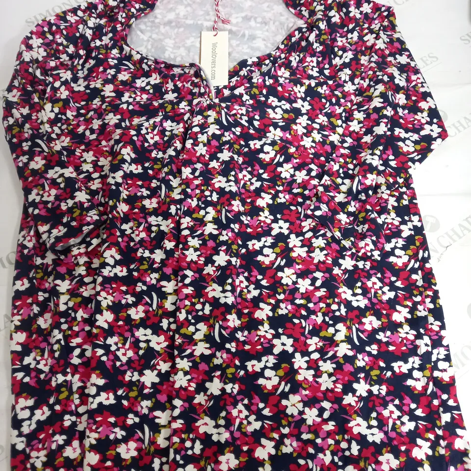 WOOL LOVERS JERSEY TWIST FRONT SWING TOP - LARGE