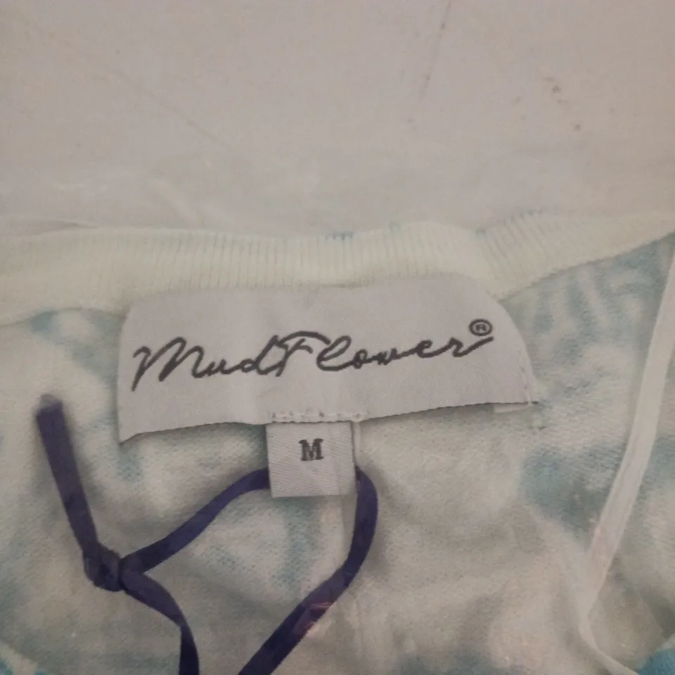 MUDFLOWER TOP – BUTTERFLY PRINT, UK SIZE M