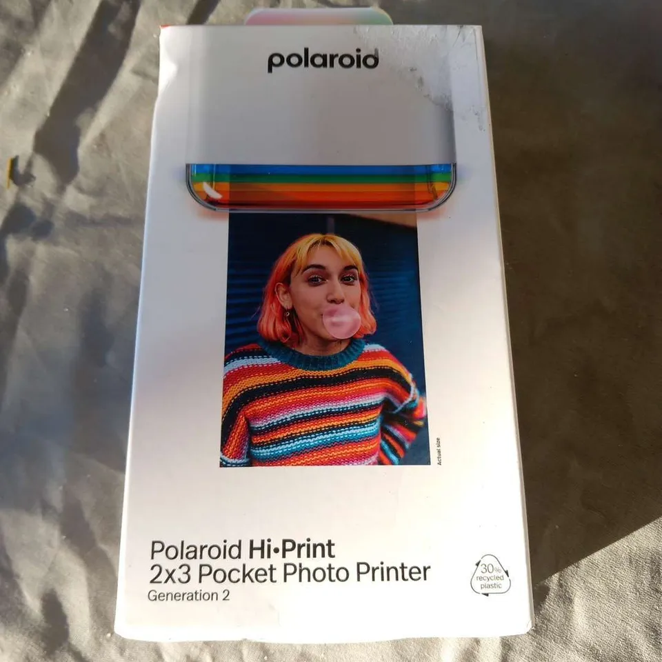 BOXED POLAROID HI-PRINT 2X3 POCKET PHOTO PRINTER GENERATION 2