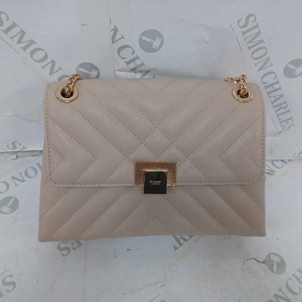 DUNE LONDON BIEGE LEATHER HANDBAG