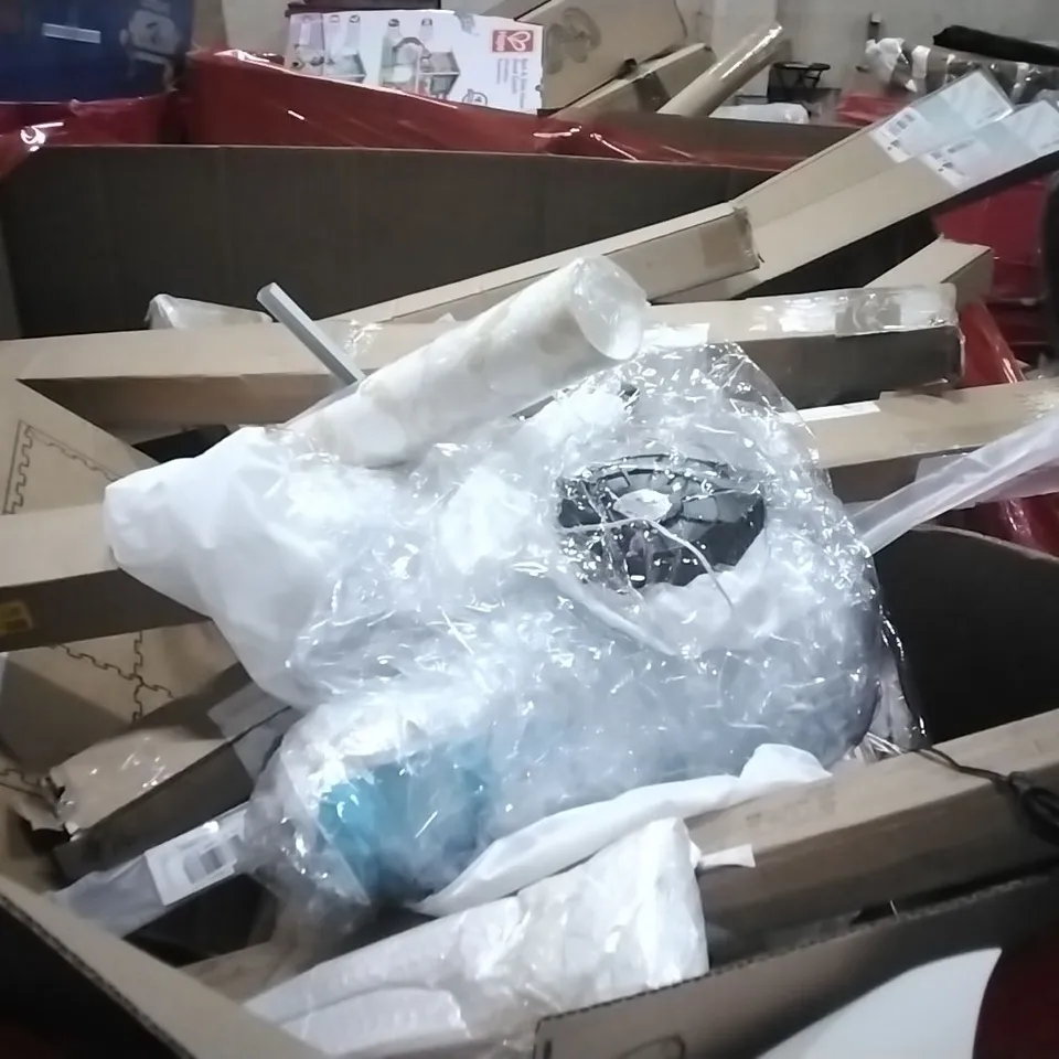 PALLET OF ASSORTED PRODUCTS AND HOUSEHOLD GOODS TO INCLUDE;POPUP TENT,SMART AIR PURIFIER,STAINLESS STEEL PAN