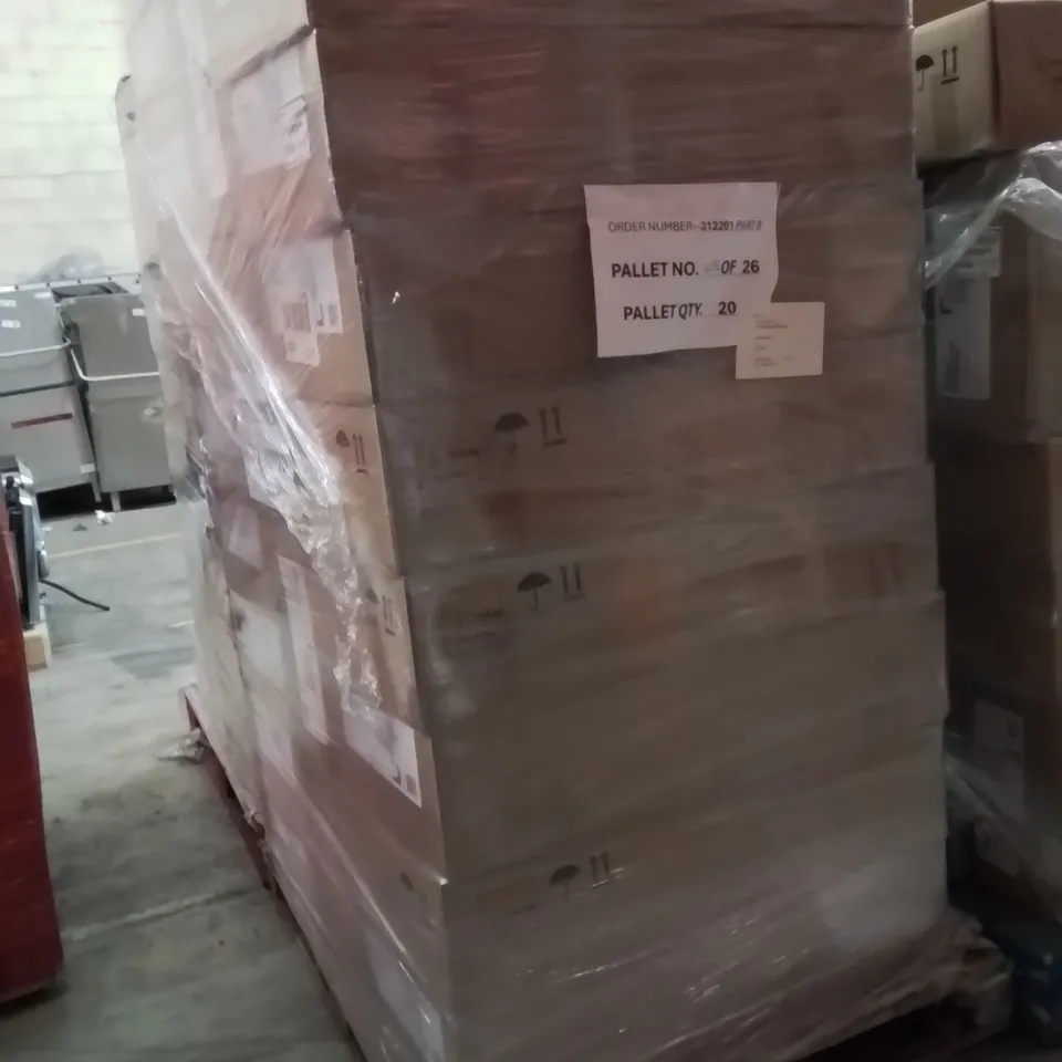 PALLET CONTAINING A LARGE QUANTITY OF BRAND NEW PINILLA FRENCH CHIC SIDEBOARDS 