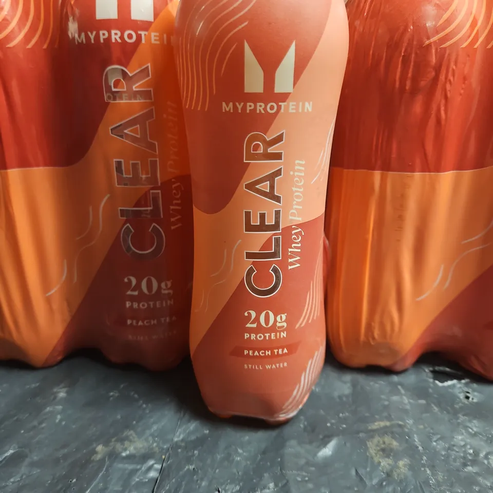 MYPROTEIN PROTEIN WATER PEACH TEA 12X500ML – 20G PROTEIN PER BOTTLE