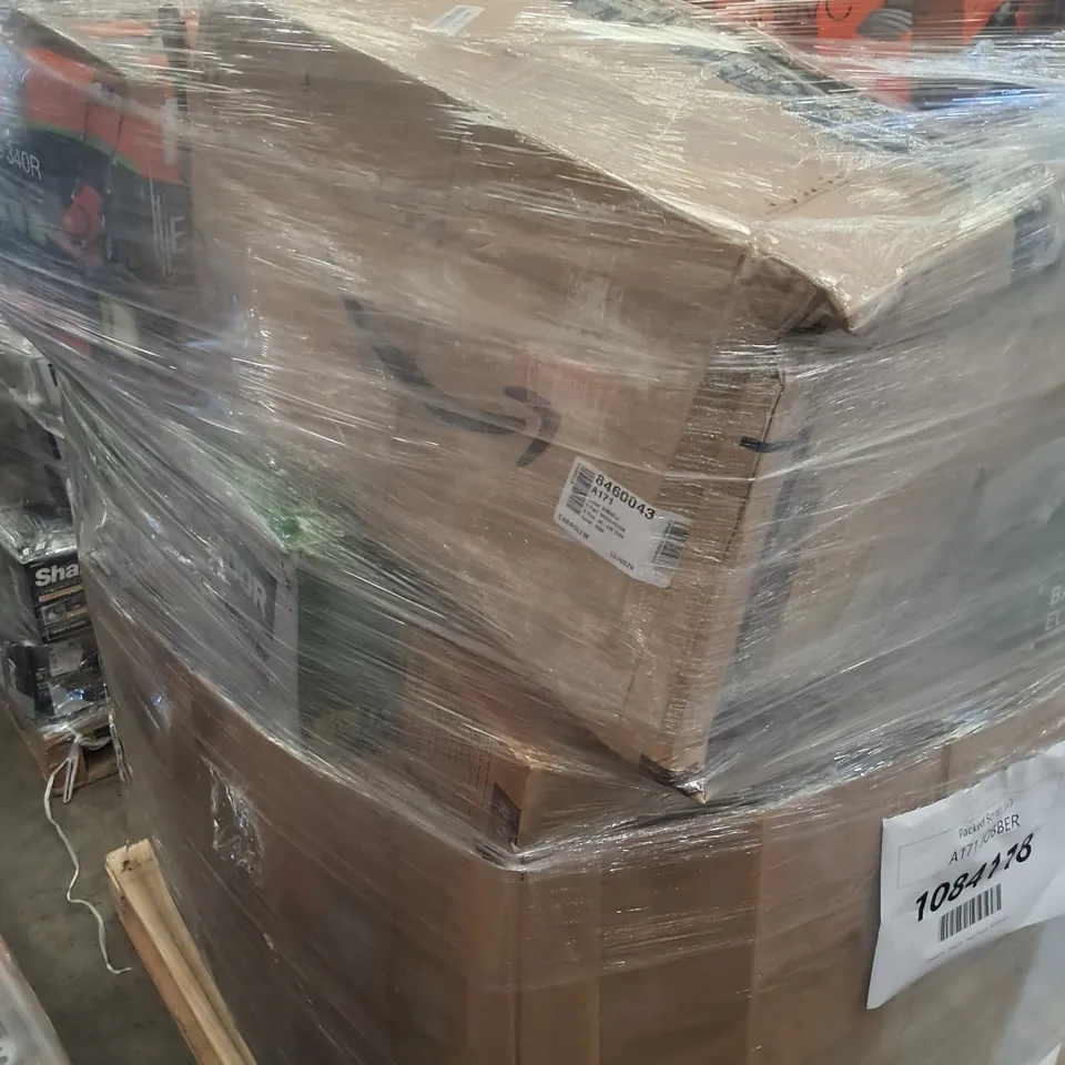 PALLET OF APPROXIMATELY 25 UNPROCESSED RAW RETURN HOUSEHOLD AND ELECTRICAL GOODS TO INCLUDE;