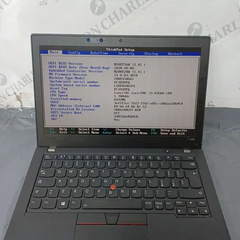 LENOVO THINKPAD X280 12 INCH I5-8350U 1.70GHZ