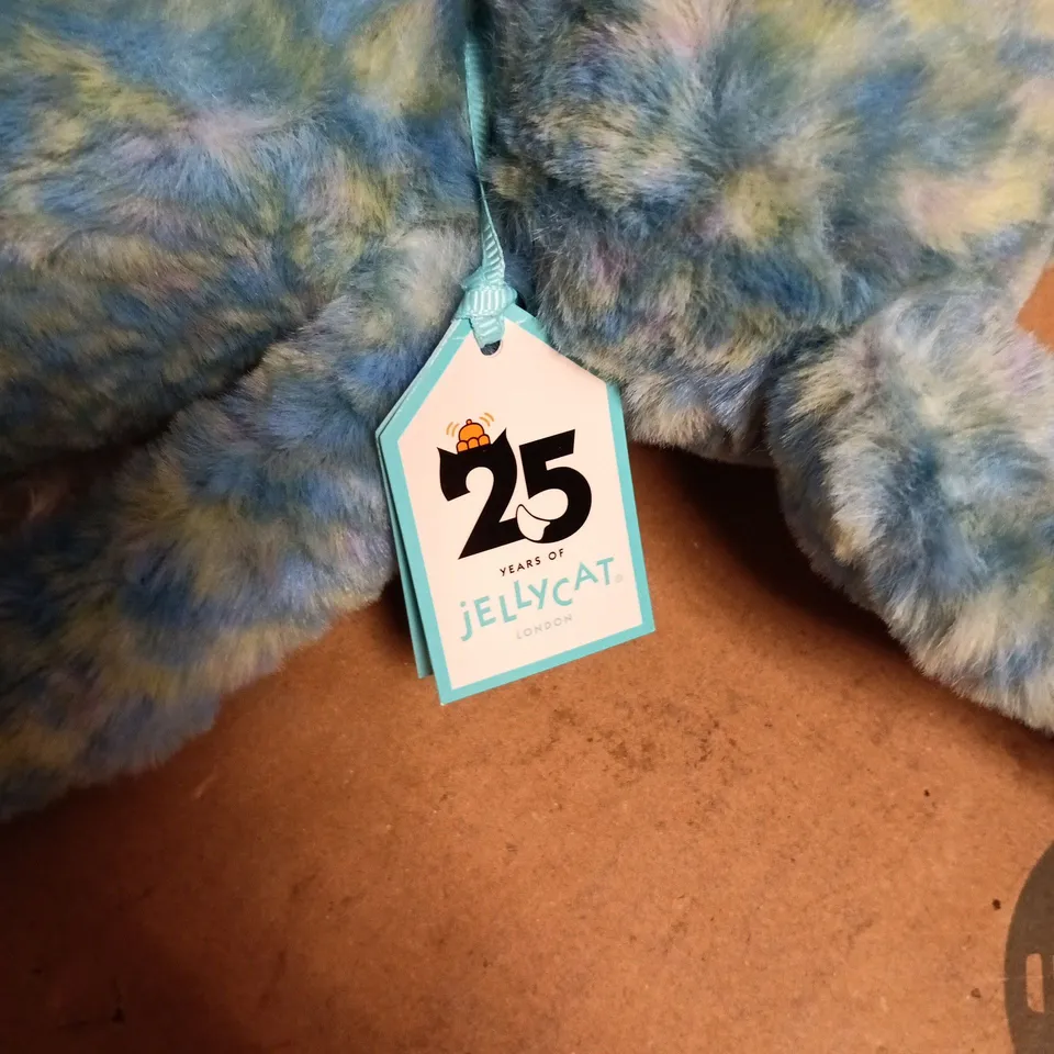 JELLYCAT I AM BASHFUL LUXE BUNNY AZURE WITH TAGS