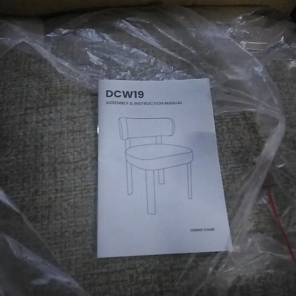 BOXED SET OF 2 FABRIC UPHOLSTERED CHAIRS