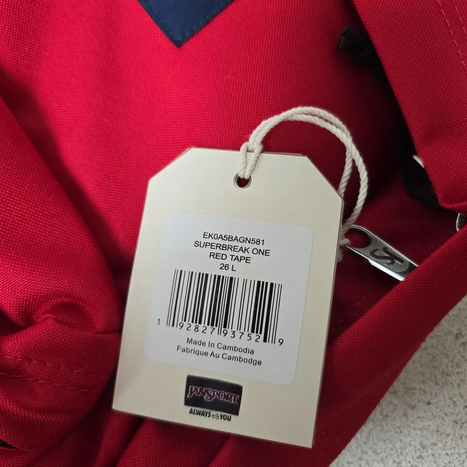 JANSPORT SUPERBREAK BACKPACK – RED, 26L