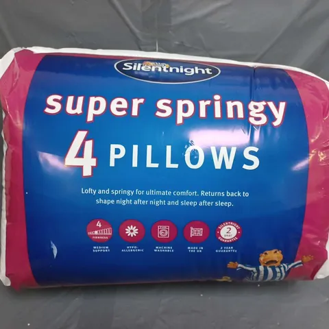 SILENTNIGHT SUPER SPRINGY 4 PILLOWS 