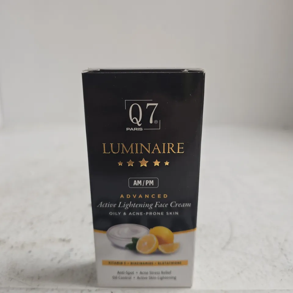Q7 PARIS LUMINAIRE ADVANCED ACTIVE LIGHTENING FACE CREAM – OILY & ACNE‑PRONE SKIN