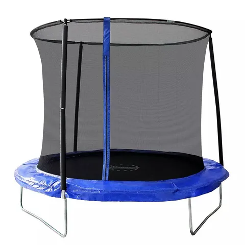BOXED SPORTSPOWER 8FT BOUNCE PRO TRAMPOLINE BLUE - COLLECTION ONLY
