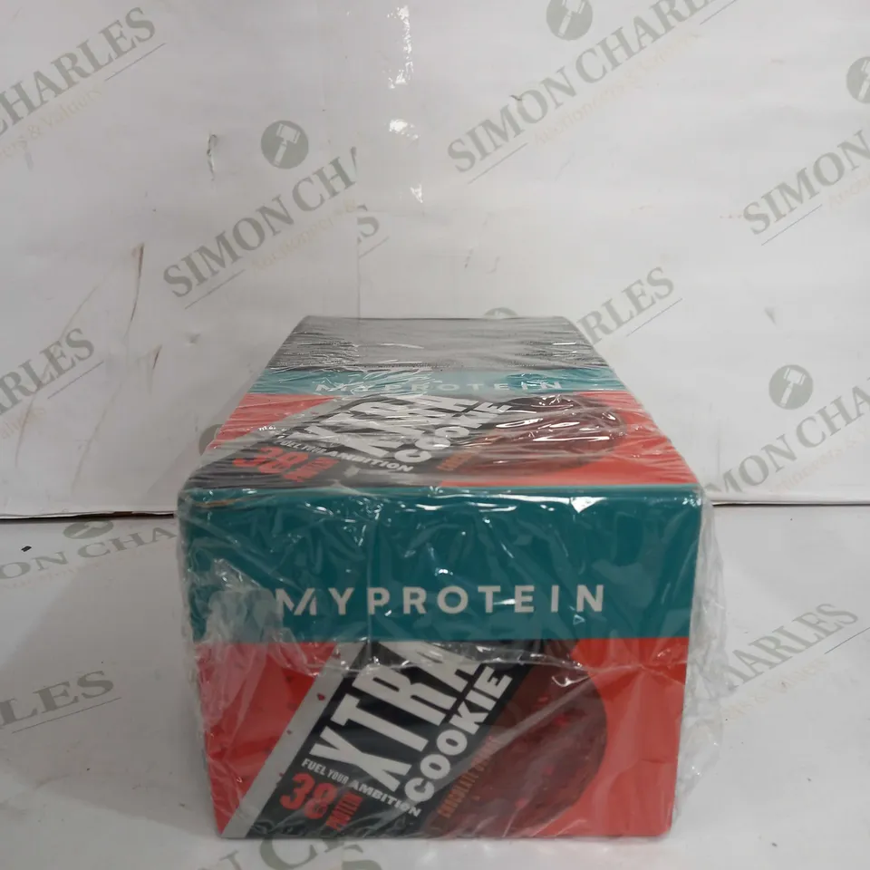 SEALED MP MAX PROTEIN COOKIE, CHOCOLATE ORANGE, BOX, 12 X 75G - MYPROTEIN